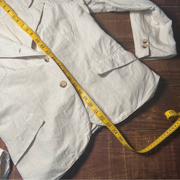 Sundance linen blazer Sz 6 cotton lining vacation resortwear office - Picture 5 of 11
